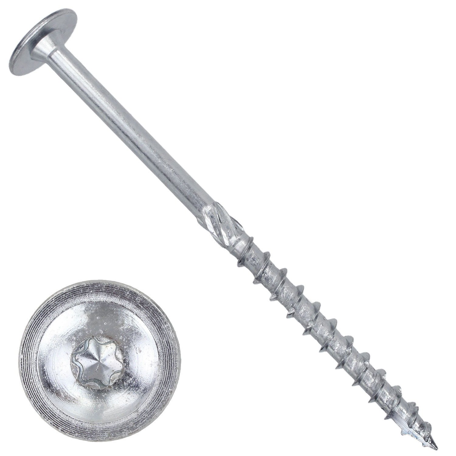 Holzbauschraube Tellerkopf | 8,0 x 180 TX 8,0 x 180 TX 20 St./VPE